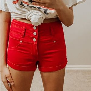 Target Xhileration High Waisted Jean Shorts